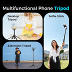 Auto Face Tracking Tripod & 360° Rotating Selfie Stick - Image 8