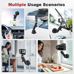 Camera Suction Cup Mount with Ball Head Magic Arm, Universal 360°Vacuum Suction - Image 6
