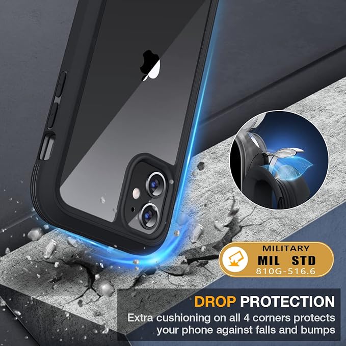 Miracase Glass Series for iPhone 11 Case 6.1 inch, Upgraded Full-Body Rugged - Image 3