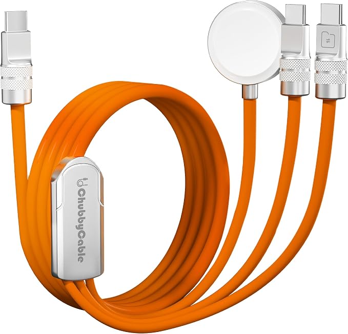 chubbycable Tri-Flex 3 in 1 USB C Cable by ChubbyCable