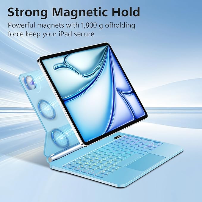 for iPad Pro 11 inch Case with Keyboard, Keyboard Case - Image 3