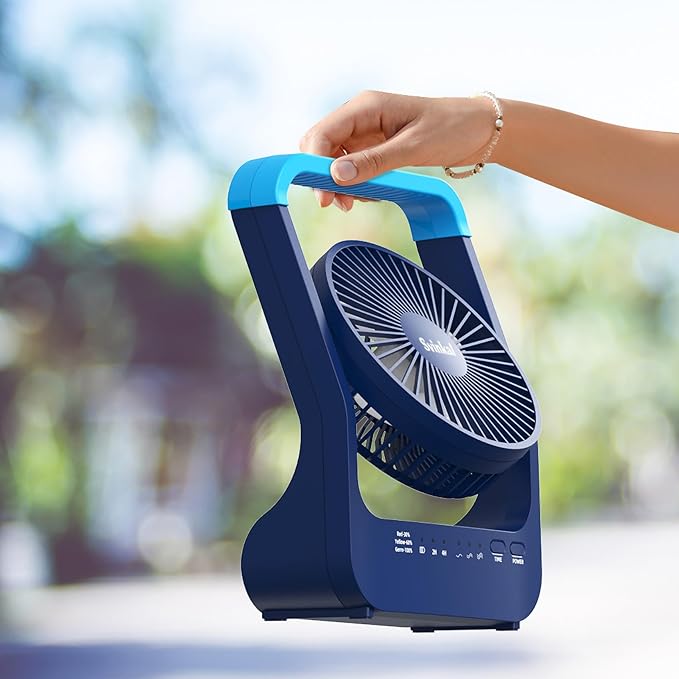 Portable Desk Fan 20000mAh Battery Operated Rechargeable, 200H Long Lasting - Image 7