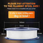 SUNLU 3D Printer Filament Bundle Multicolor PETG Filament 1.75mm, Individually - Image 2