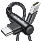 AINOPE Type C Charging Cable Fast Charge 3.1A Right Angle USB C Charger Cable by AINOPE10yearsforphoneaccessories