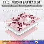 CISSOOK Butterfly Case for MacBook Air 13 Inch Pink 2021 2020 2019 2018 Release - Image 4