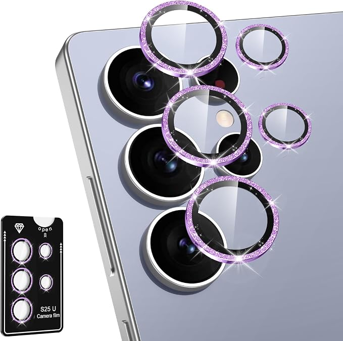 for Samsung Galaxy S25 Ultra Camera Lens Protector, Individual Metal Ring by Btscase