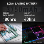 iRocks K74R Wireless RGB Illuminated Mechanical Gaming Keyboard, Hot-Swappable - Image 8