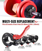 Narrow Barbell Clips 2.5cm Width - Image 2