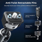 SMALLRIG 7 Inch Magic Arm with Crab-Shaped Clamp, Arm with 1/4"-20 Screw and - Image 3