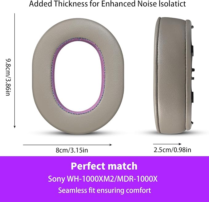 Sheepskin Replacement Earpads for WH-1000XM2/MDR-1000X - Image 4