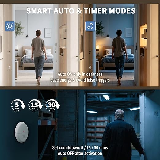 NineLeaf Wireless Motion Sensor Outlet, Adjustable Sensing Mode, 260FT Wireless - Image 4