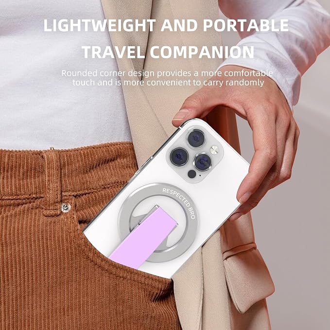 RESPECTED-BRO-Magnetic-Phone-Grip-Stand, Magnetic Phone Ring Holder Kickstand - Image 9