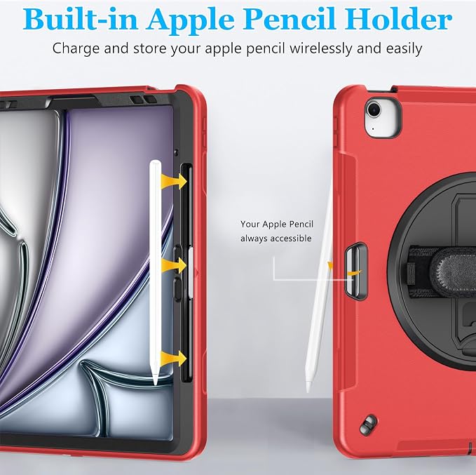 Case for iPad Air 13 Inch M3 2025 & M2 2024: Military Grade Cover for iPad Pro - Image 8