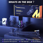 MAONO XLR/USB Dynamic Microphone Kit, RGB Podcast Mic - Image 9