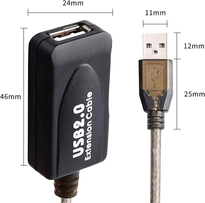 LDKCOK USB 2.0 Type A Male to A Female Active Repeater Extension Cable 100ft - Image 4
