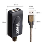 100 FT USB Extension Cable, USB 2.0 Type A Male to A Female Active Repeater - Image 2