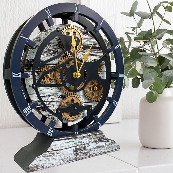 ImprovingLife The Gears Clock Desk Clock 10 inches by THEGEARSCLOCK