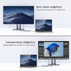 USB C Hub, QGeeM USB 4k to HDMI Adapter, 7 in 1 USB-C Dongle - Image 3