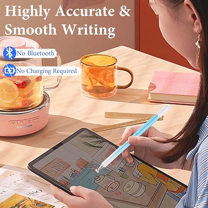 Stylus Pens for Touch Screens, 2 in 1 Magnetic Disc Stylus Pen for iPad - Image 3