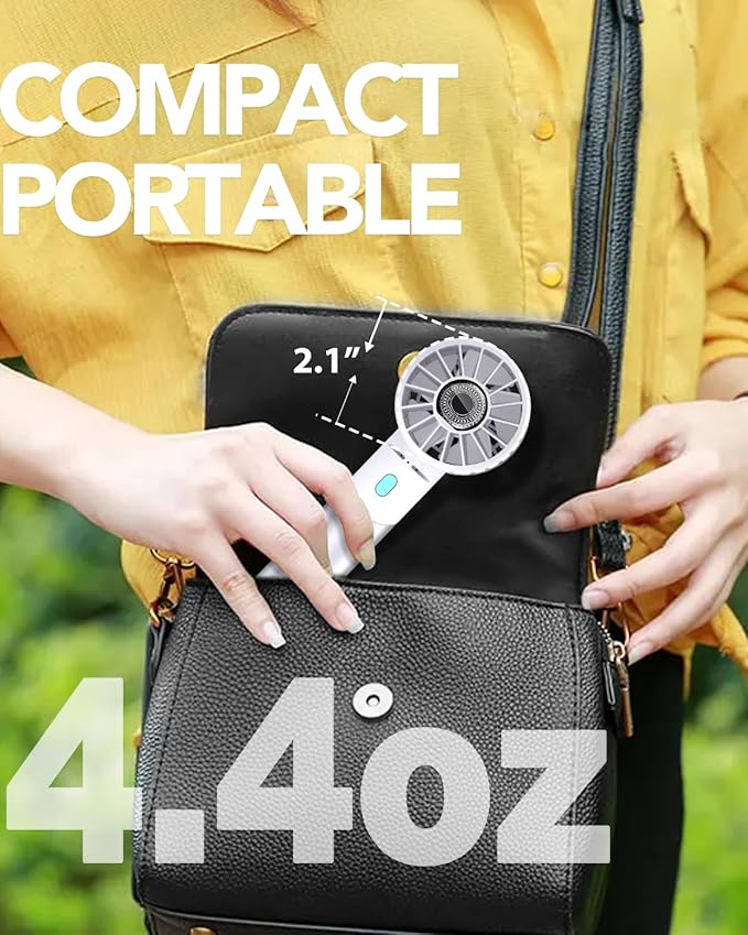 Handheld Fan, Mini Small Portable Turbo Fan, Rechargeable - Image 5