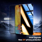 TOCOL for iPhone 16 Pro Privacy Screen Protector 6.3-Inch True 25°Anti Spy 9H+ - Image 2