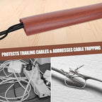 Floor Cord Cover Cavity 0.8"x0.37" Self Adhesive Cord Hider, 3.3FT Low Profile - Image 6