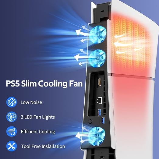 Cooling Fan for PS5 Slim, Compatible - Image 3