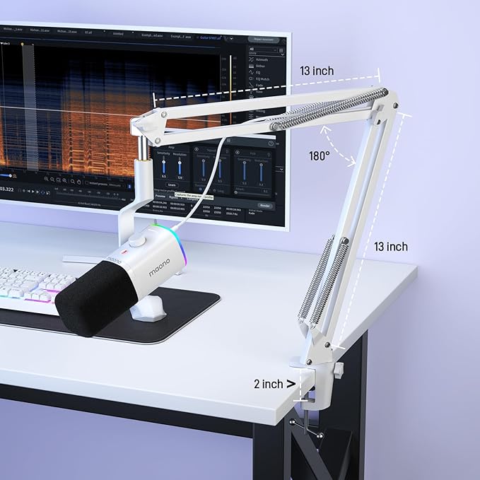 MAONO XLR/USB Gaming Microphone Kit: Dynamic PC Mic - Image 7