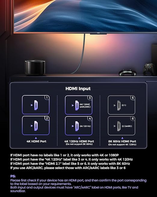Silkland Certified HDMI 2.1 Cable, 1440P Ultra High Speed HDMI Cable 48Gbps - Image 3