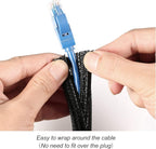CrocSee 10ft - 1/4 inch Braided Cable Management Sleeve Cord Protector - - Image 2