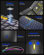 Samsers Foldable Keyboard and Mouse, Folding Bluetooth Keyboard Mouse Combo - Image 9