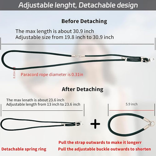 3-in-1 Adjustable Phone Lanyard Crossbody Cell Phone Neck Strap Universal - Image 2