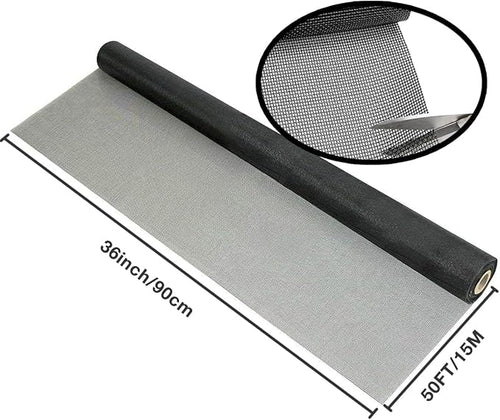 36inch*50ft Window Screens Roll, Replacement Repair Screens Mesh, Cuttable - Image 2