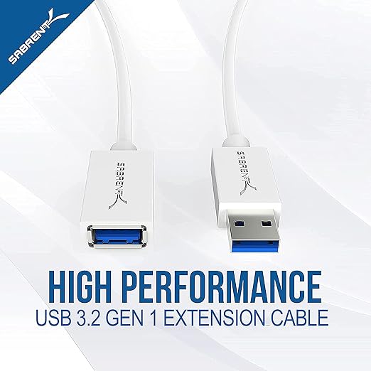 SABRENT 22AWG USB 3.0 Extension Cable A Male to A Female 6 Feet - Image 2