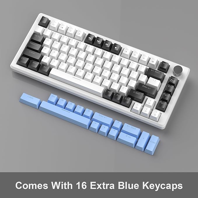 MageGee 75% Mechanical Gaming Keyboard, Compact Blue Backlit Wired Gaming - Image 6