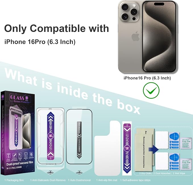 2 Pack Screen Protector Tempered Glass - Image 2