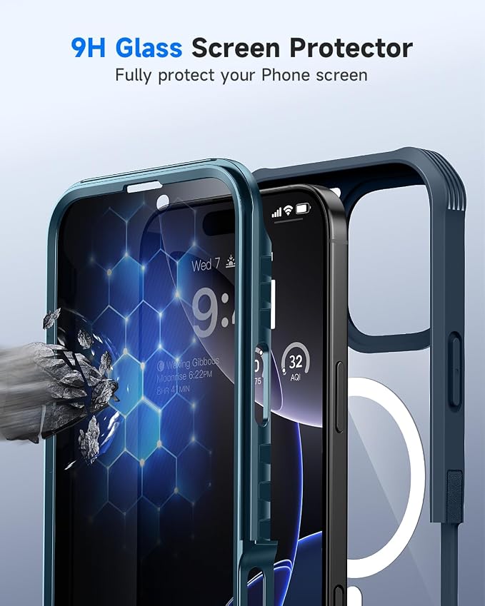 seacosmo for iPhone 16 Pro Case, Full Body Bumper - Image 7