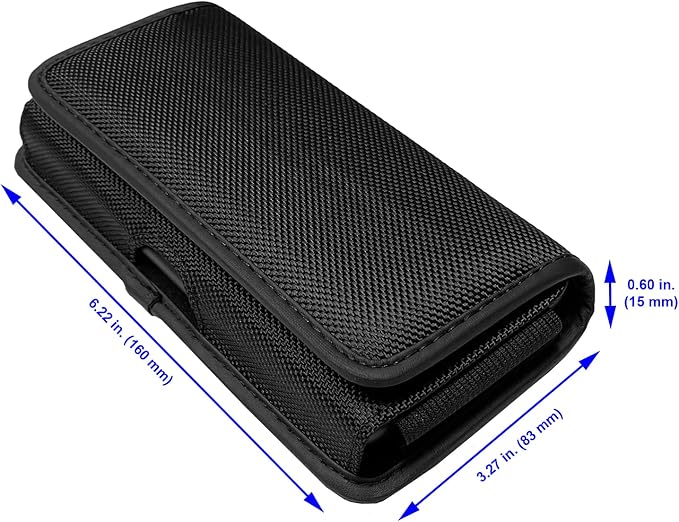 Nylon Cell Phone Holster for Cricket Vision Plus, Icon 2, Google Pixel 5a - Image 2