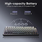 RedThunder K75 Wireless Mechanical Gaming Keyboard, 75% Hot Swappable Creamy - Image 7