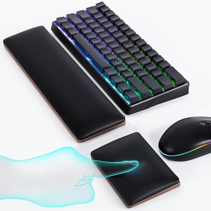 ASFSKY Keyboard and Mouse Wrist Rest Set by ASFSKY