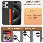 LAMEEKU for iPhone 15 Pro Max Wallet Case - Image 6