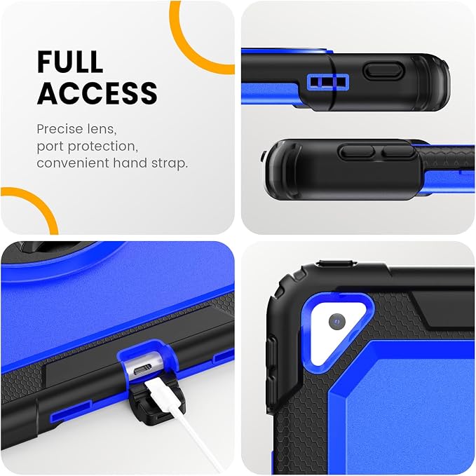 Timecity for iPad Air 3/ Pro 10.5 Inch Case, 360° Rotating Stand, Pencil Holder - Image 8