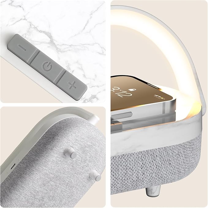 LED Bedside Lamp, Touch Lamps for Bedroom Nightstand, 4 in 1 Bedside Table Lamp - Image 6