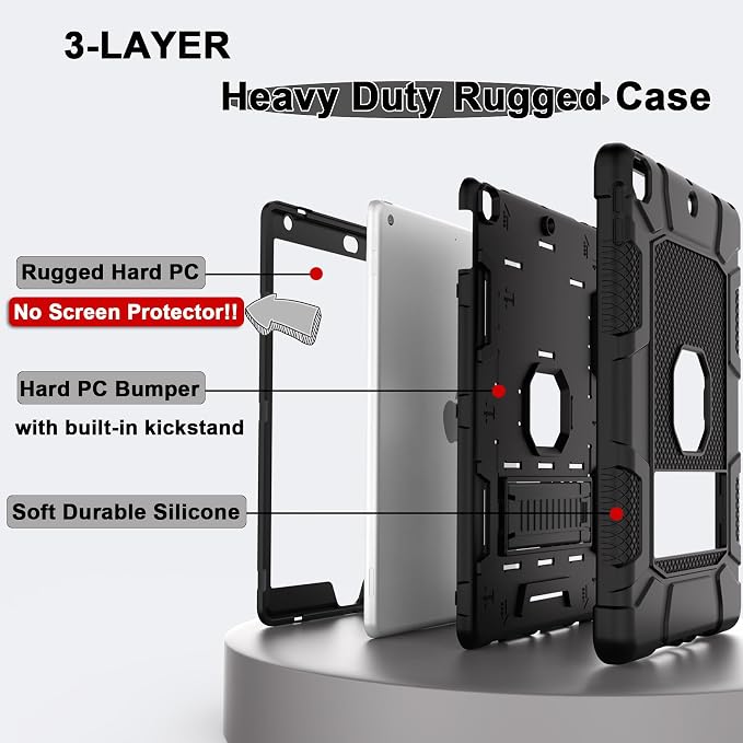 Rantice Case for 9th/8th/7th Generation, Hybrid Shockproof Rugged Drop - Image 3