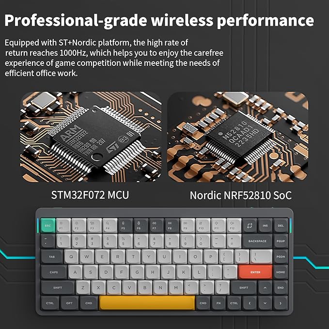 nuphy Air75 V2 Portable 75% Mechanical Keyboard, Wireless Keyboard, Supports - Image 3