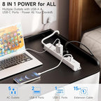 15 Ft Power Strip Surge Protector - Image 2