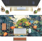 Anime Frog Mouse Pad Desk Mat Cure Frogs On Rainy Days Green Desk Decor Mat - Image 4