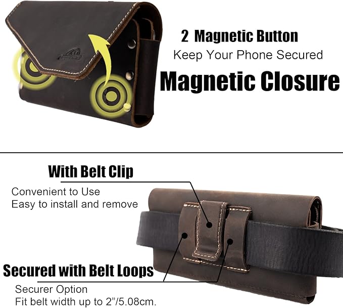 Topstache Leather Phone Holster - Image 5
