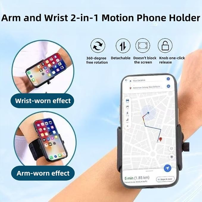 2-in-1 Wrist & Arm Phone Holder - Image 2