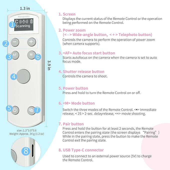 for Canon Rechargeable Wireless Remote Control - Image 6